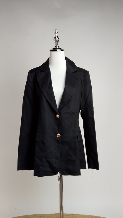 Blazer Negro Clásico Formal / ANBL2650