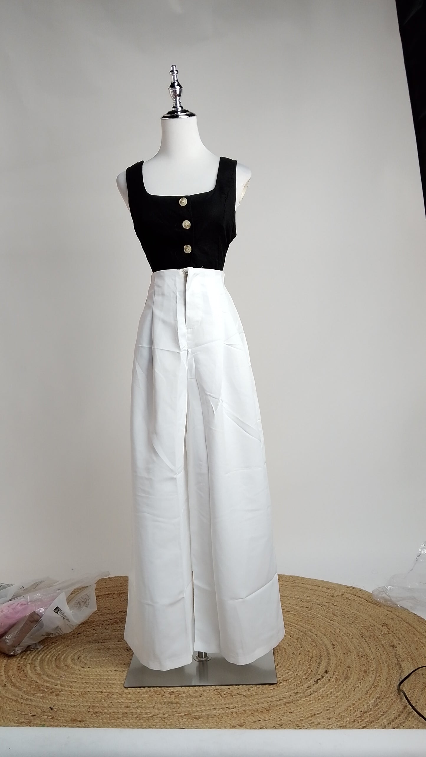 Pantalón Blanco Palazzo Clásico / ANE1001-55