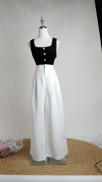Pantalón Blanco Palazzo Clásico / ANE1001-55