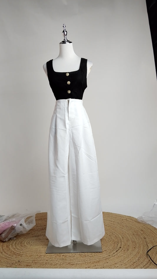 Pantalón Blanco Palazzo Clásico / ANE1001-55