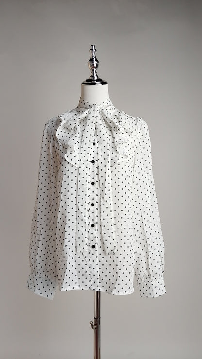 Blusa Estampada con Cuello Alto / ANB26043