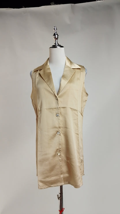 Blusa Satinada sin Mangas / ANB26090