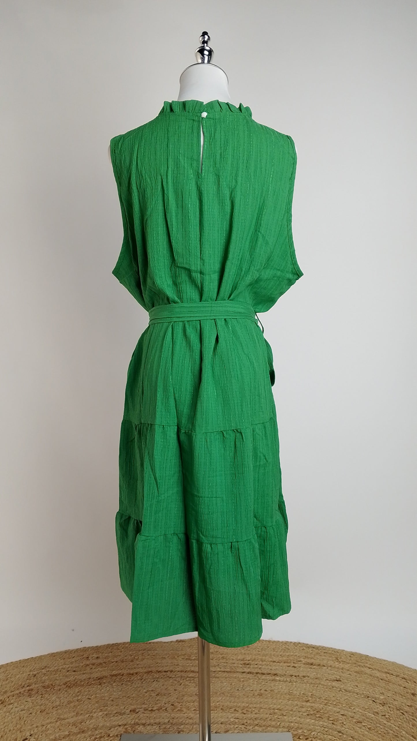 Vestido Verde Elegante Cintura Ajustada / MV05