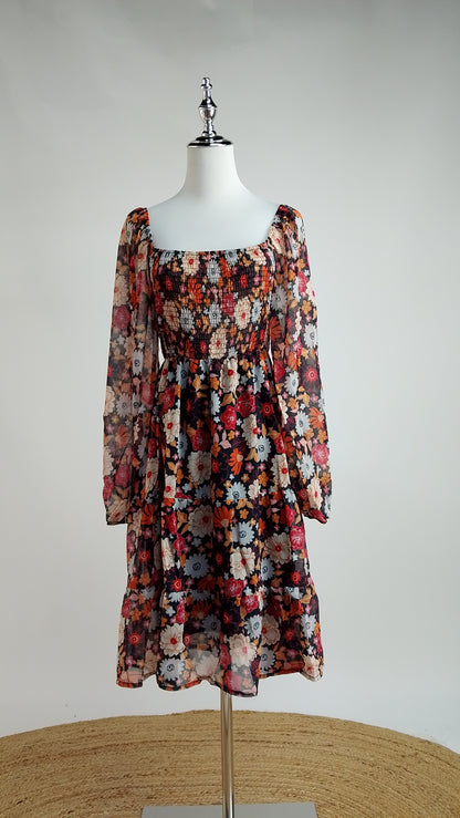 Vestido Floral Suelto Bohemio / MV12