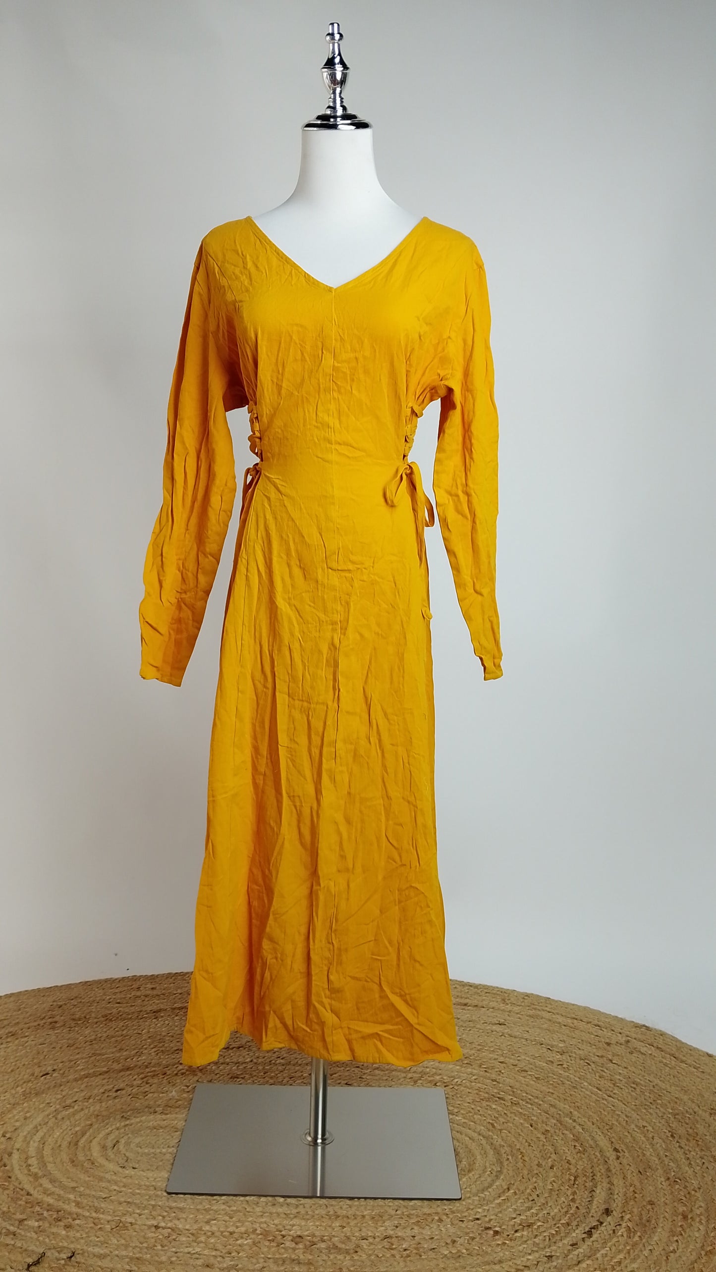 Vestido Amarillo Largo Elegante / MV41