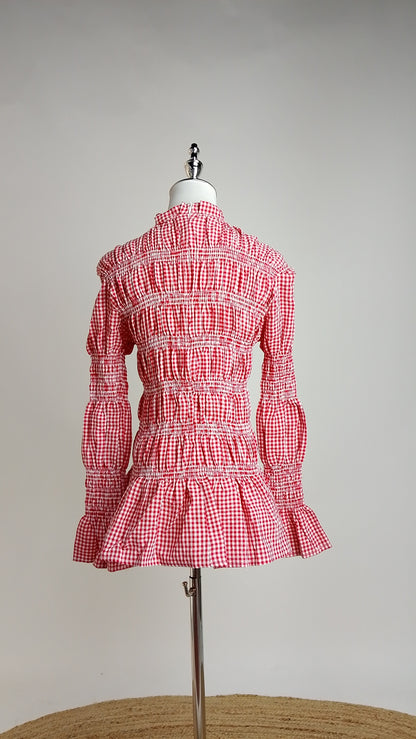 Blusa Smock con Volantes en Manga / ANB26045