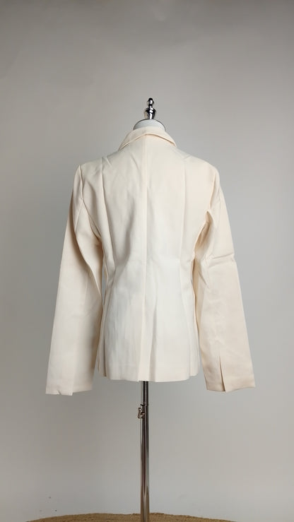 Blazer Blanco Elegante Clásico / ANBL2645