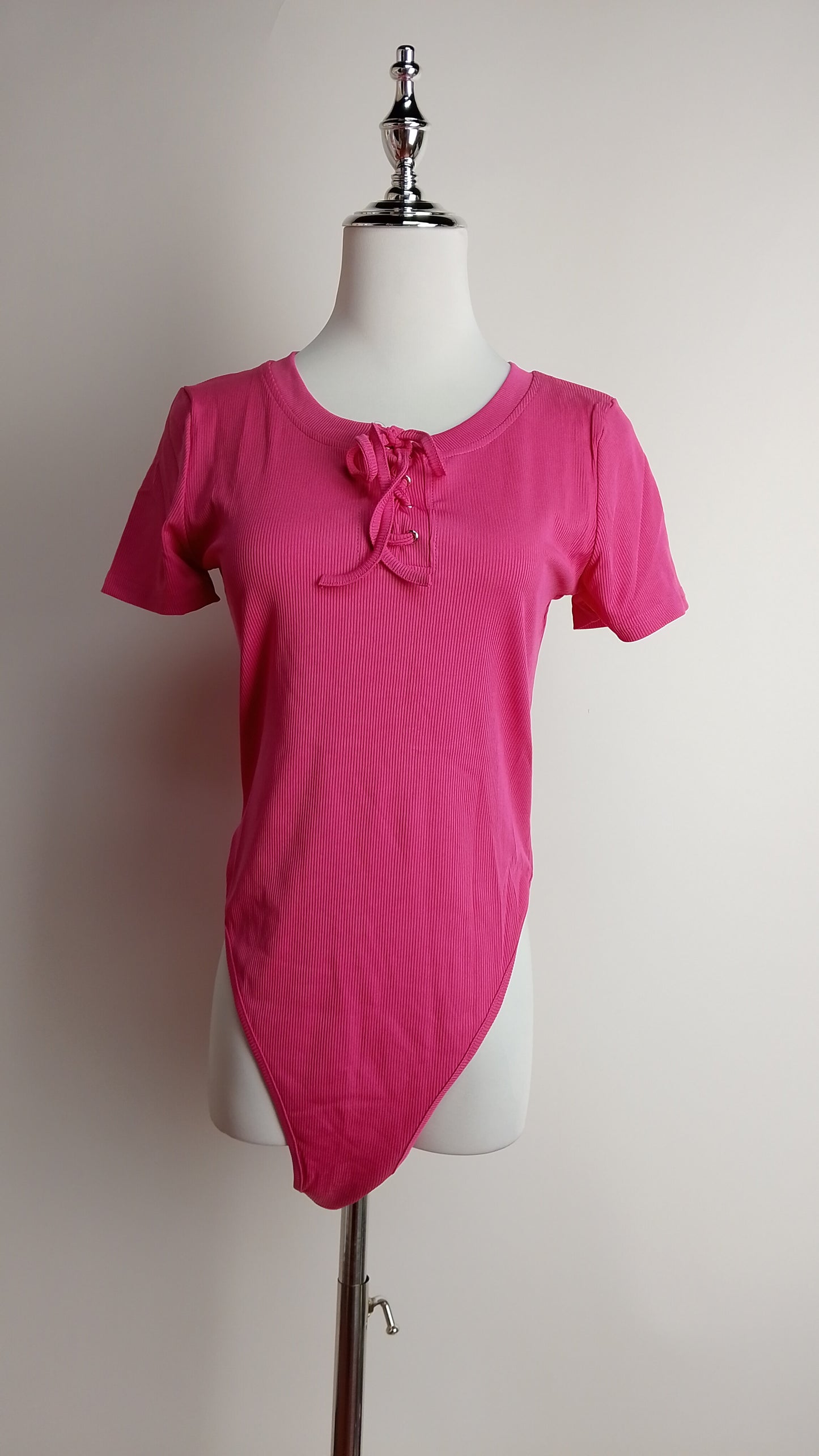 Top rosa amarre frontal / L18A