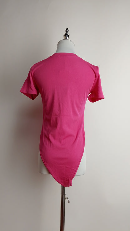 Top rosa amarre frontal / L18A