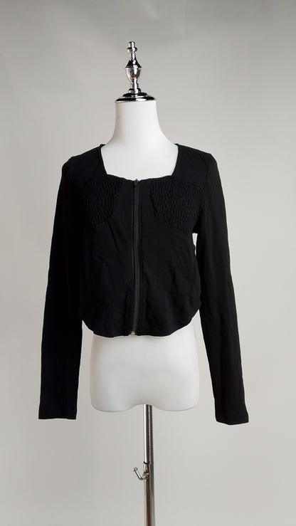Blusa Negra Manga Larga Básica / NOB04