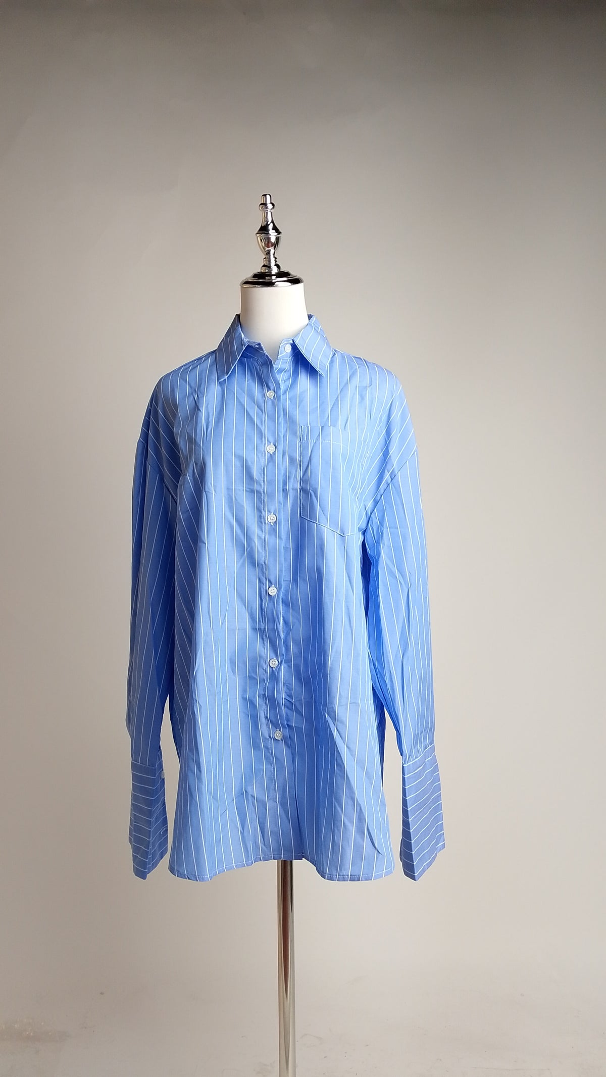 Camisa Azul Celeste de Manga Larga / ANB26086