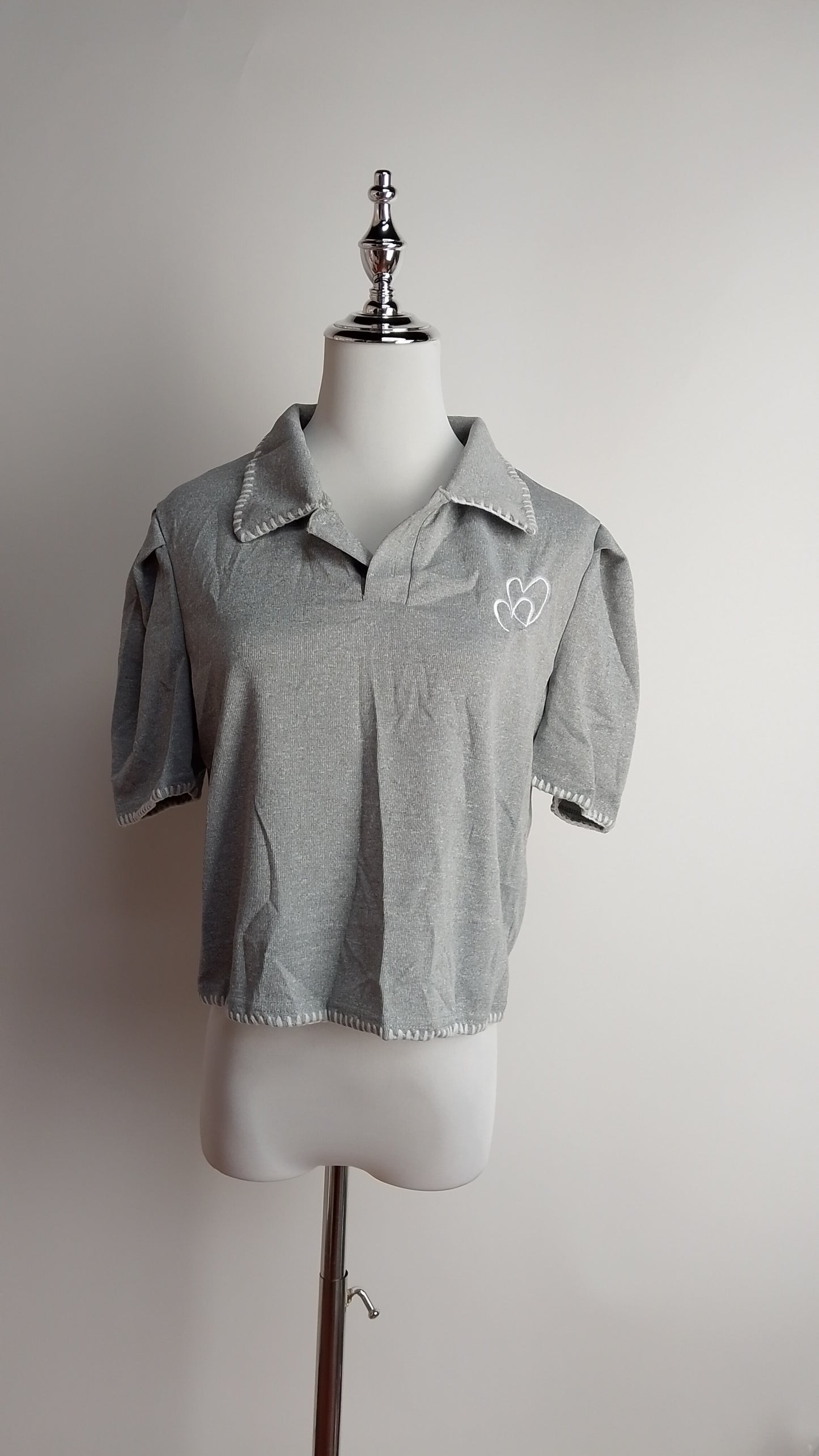Polo gris casual / L39A