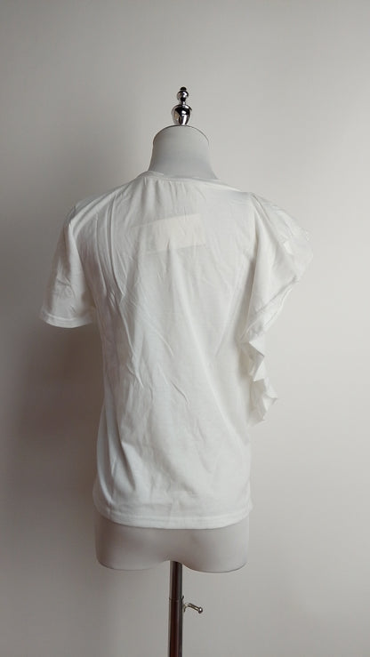 Camiseta blanca casual / L40A