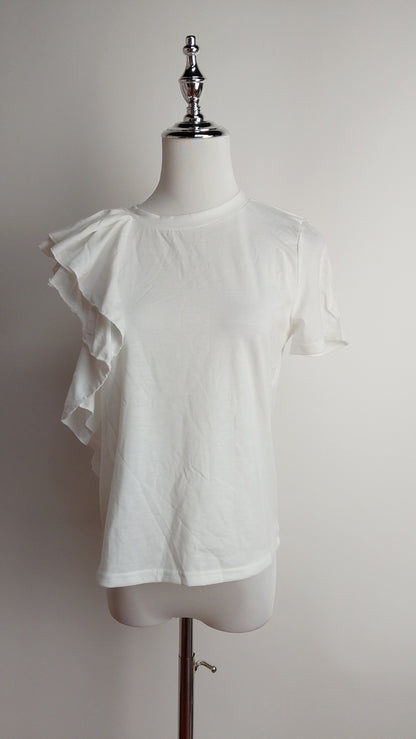 Camiseta blanca casual / L40A