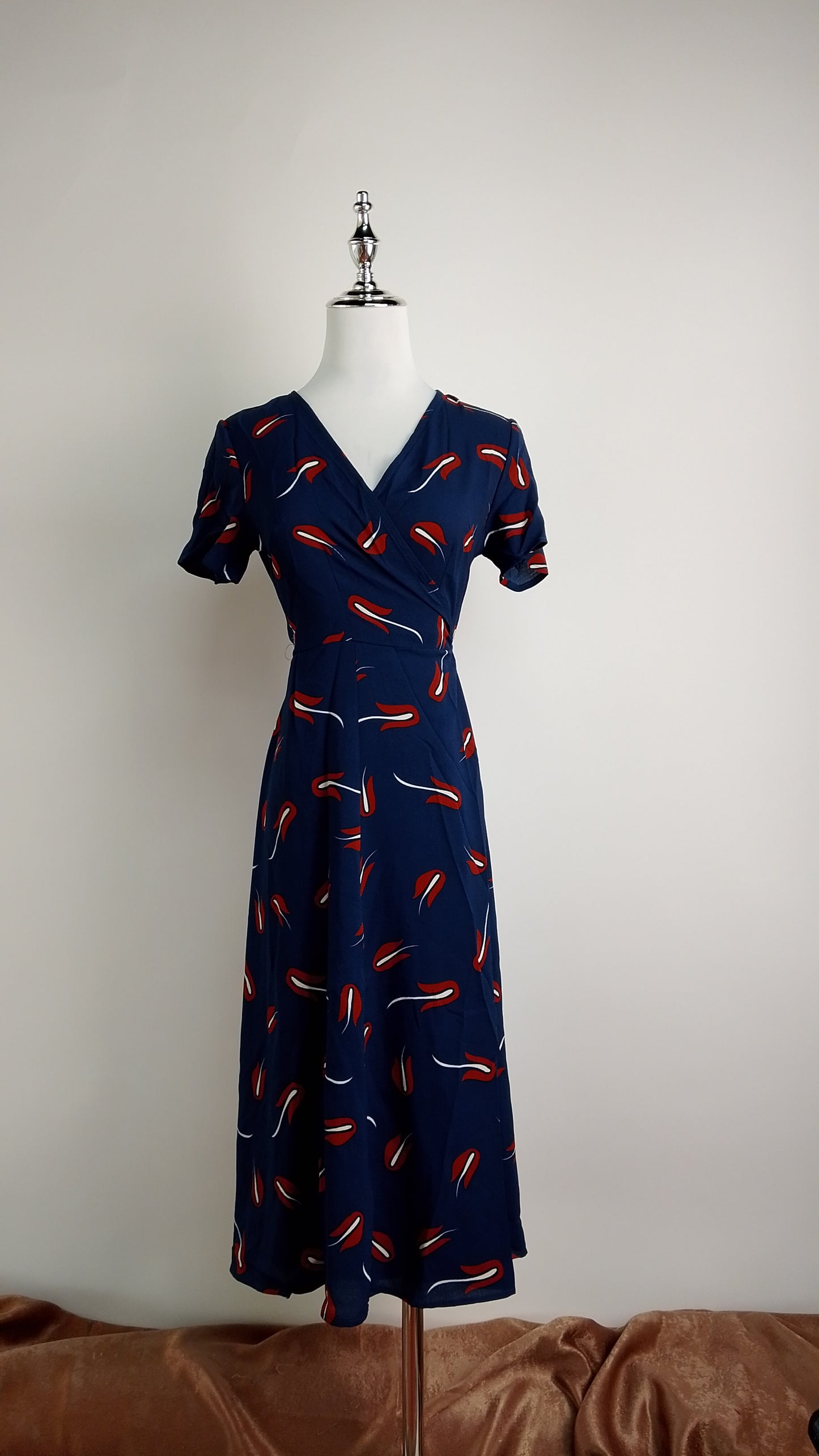 Vestido Azul Estampado / ANU16