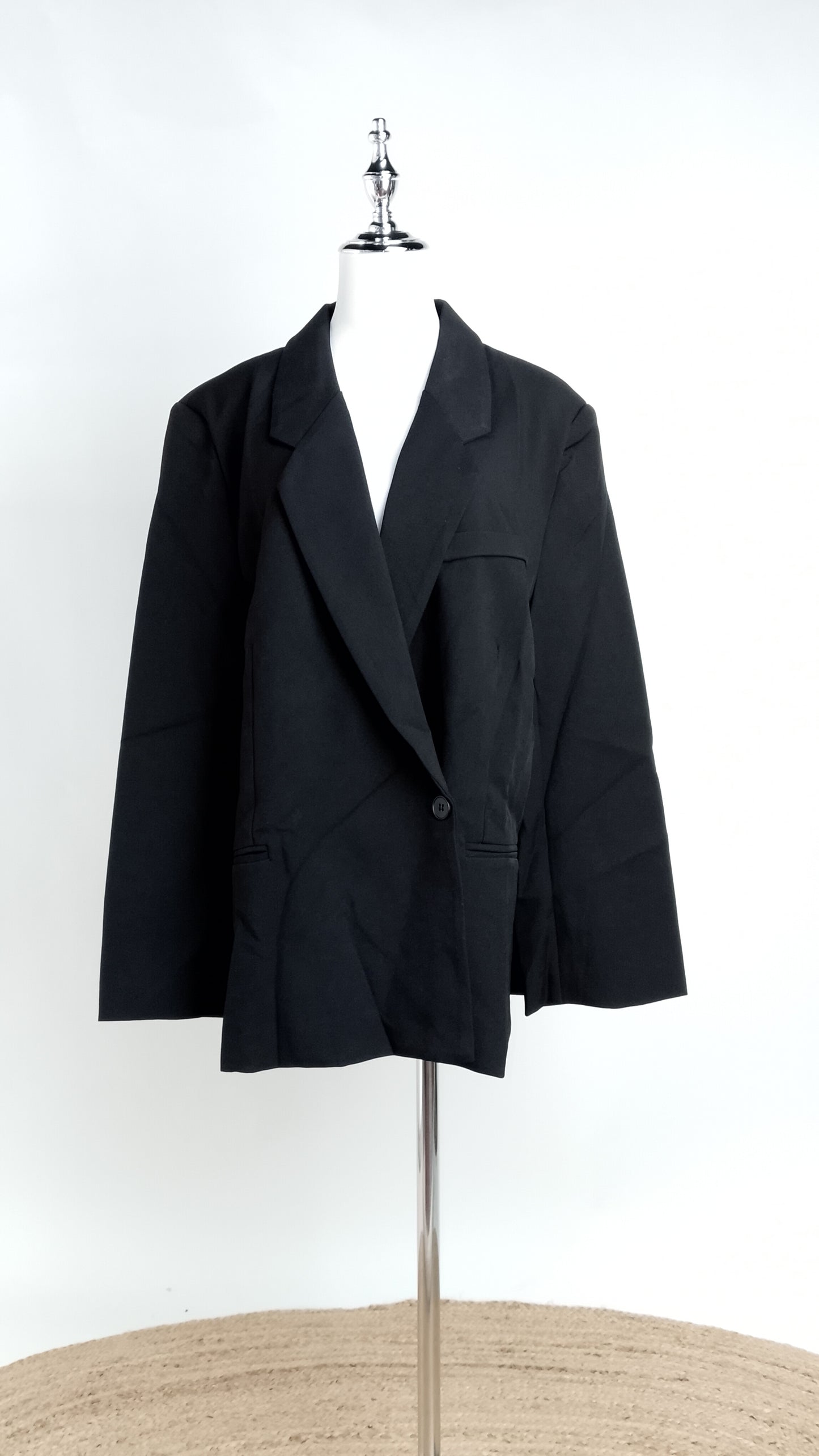 Blazer Negro Oversize Ejecutivo / ANBL2661