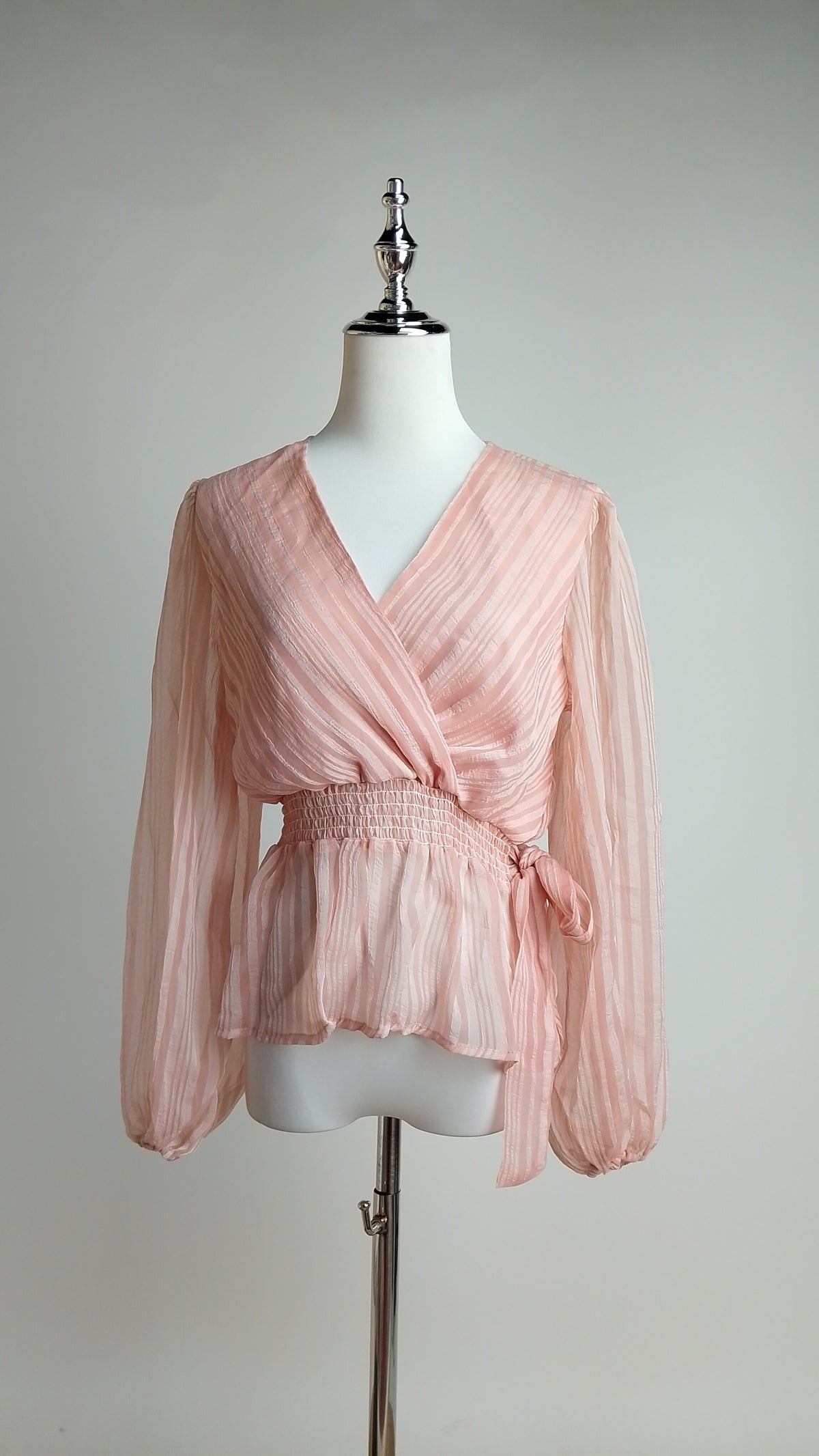 Blusa Rosa con Lazo / ANB26060