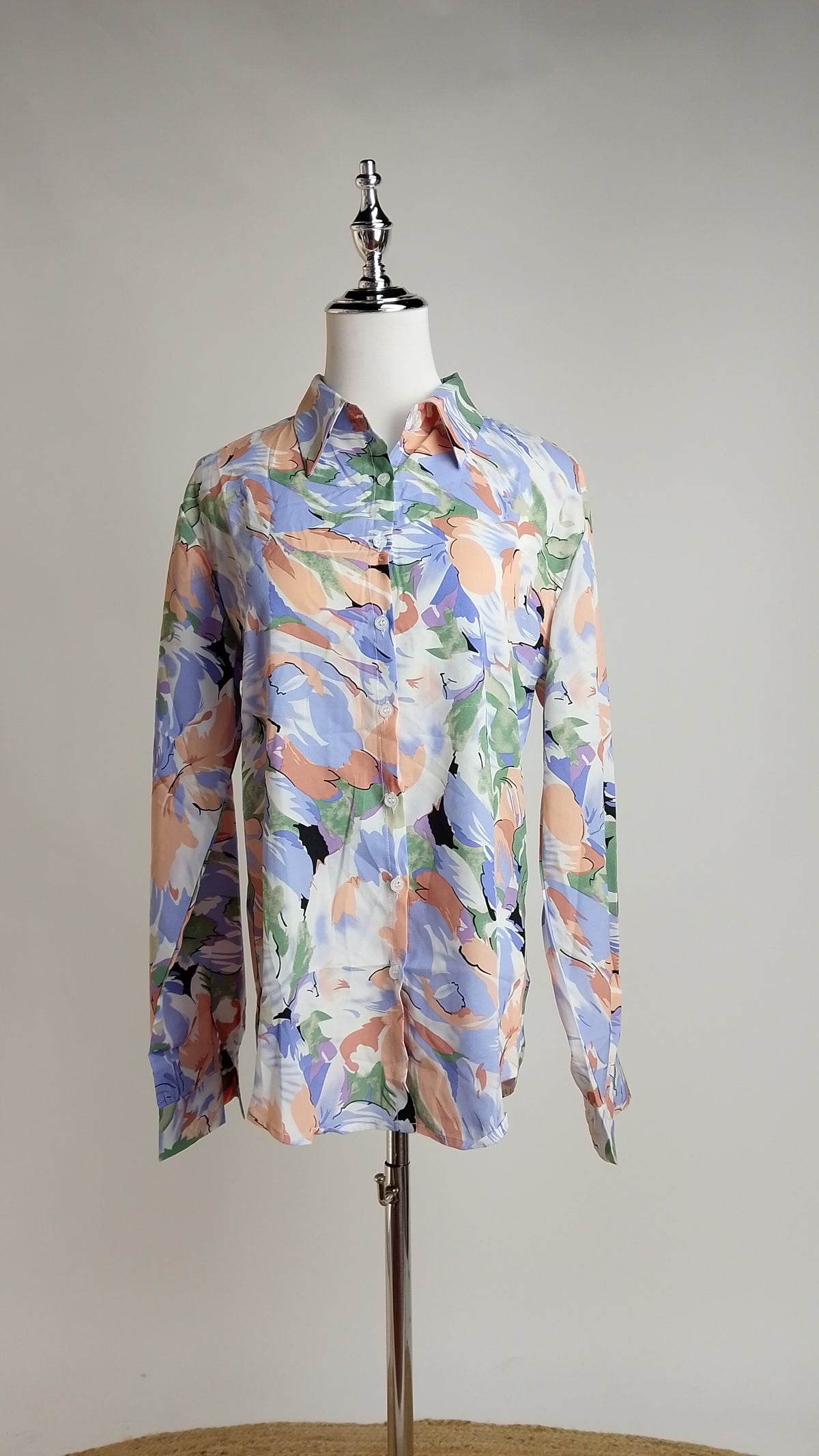 Camisa Estampada de Manga Larga / ANB26056