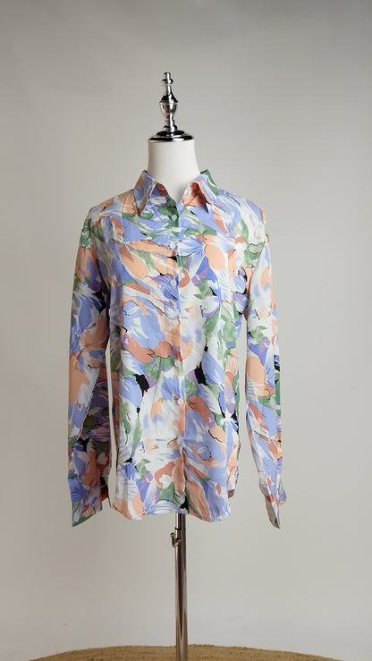 Camisa Estampada de Manga Larga / ANB26056