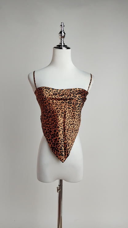 Top Halter Animal Print con Espalda Descubierta / ANB26058