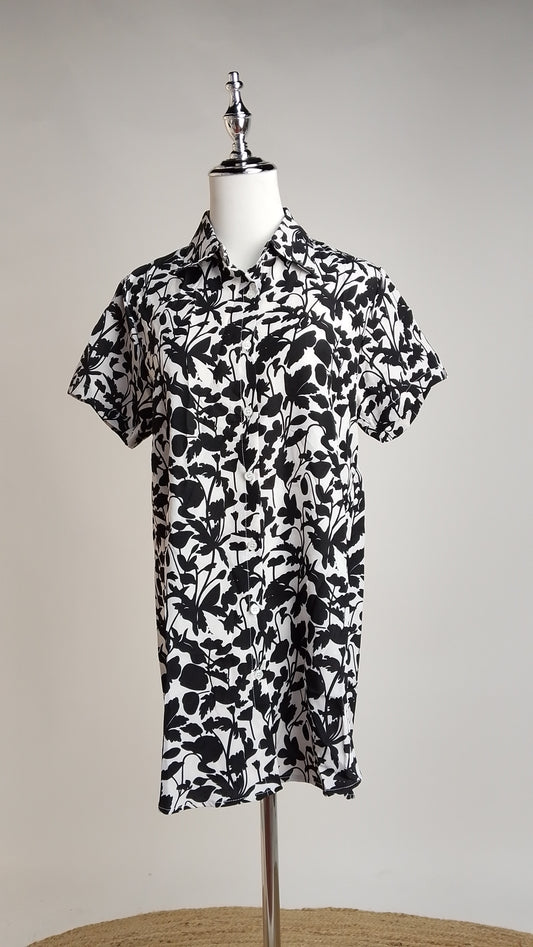 Blusa Floral con Volantes / ANB26073