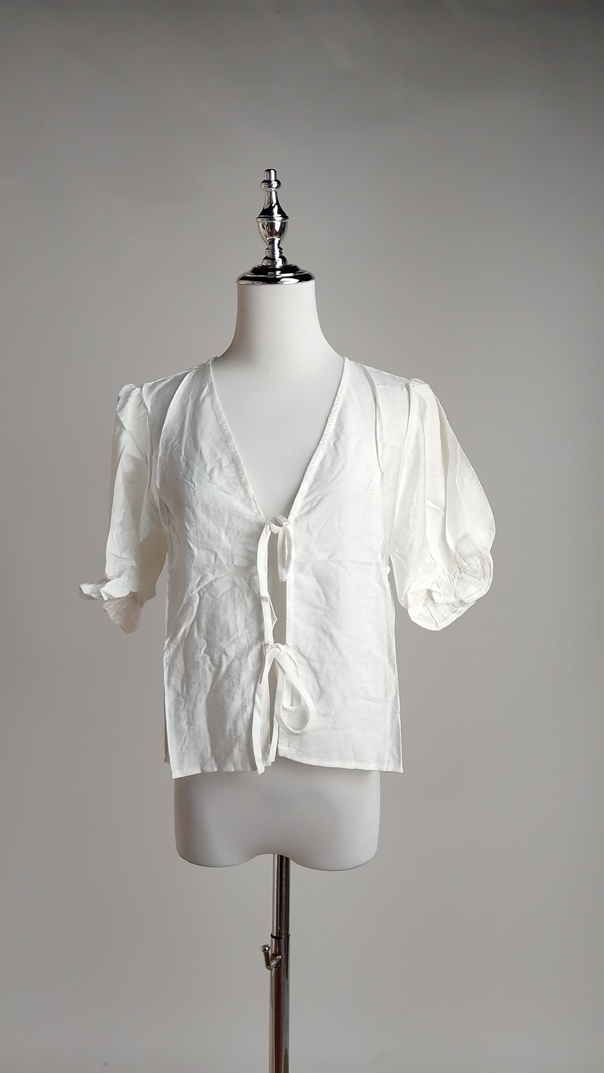 Blusa Blanca Peplum / ANB26075