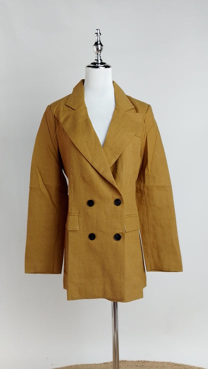 Blazer Camel Elegante Moderno / ANBL2634