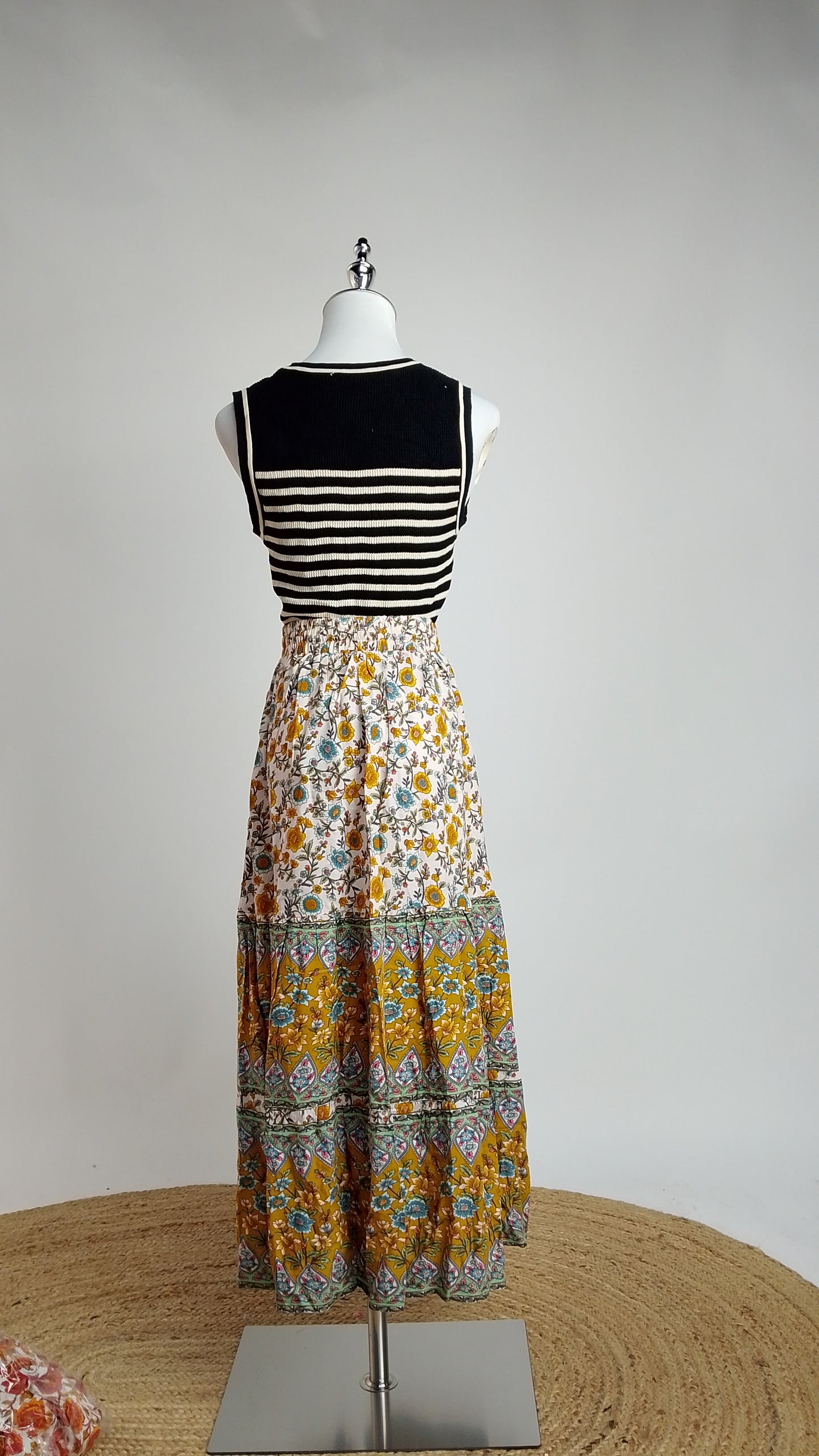 Falda Boho Estampada Multicolor / ANF04