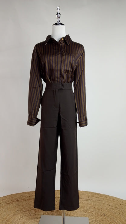 Pantalón marrón elegante / ANE1001-24