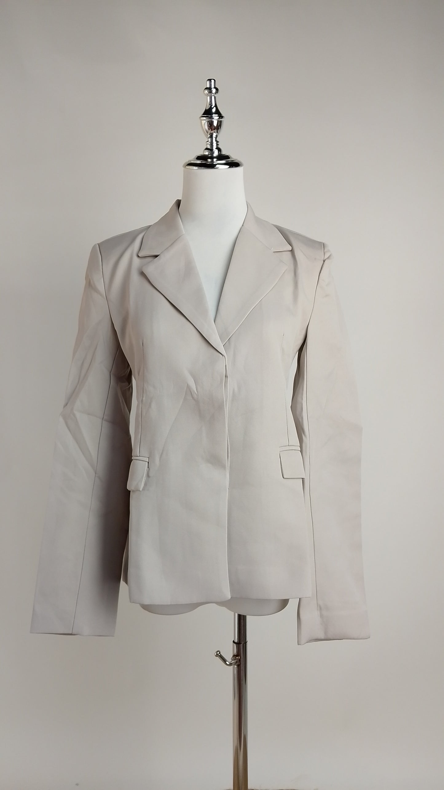 Blazer Gris Claro Elegante / ANBL2653
