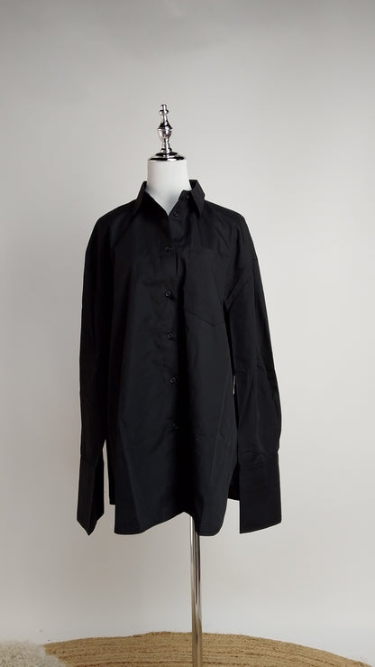 Blusa negra manga larga / ANB26029