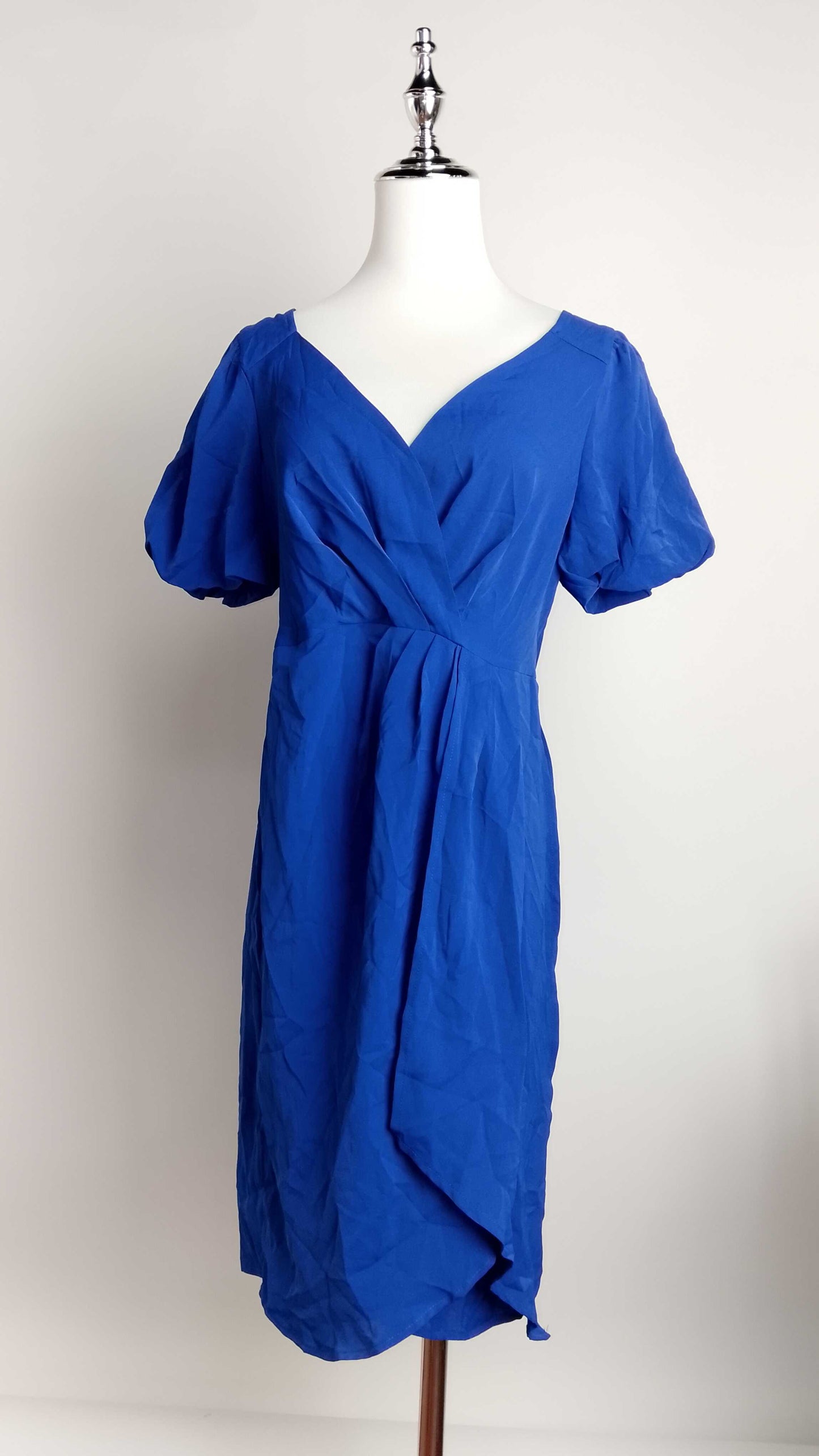 Vestido largo azul cruzado /SH13