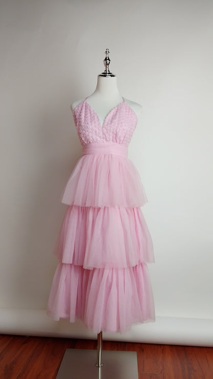 UV34 – Vestido princesa rosa