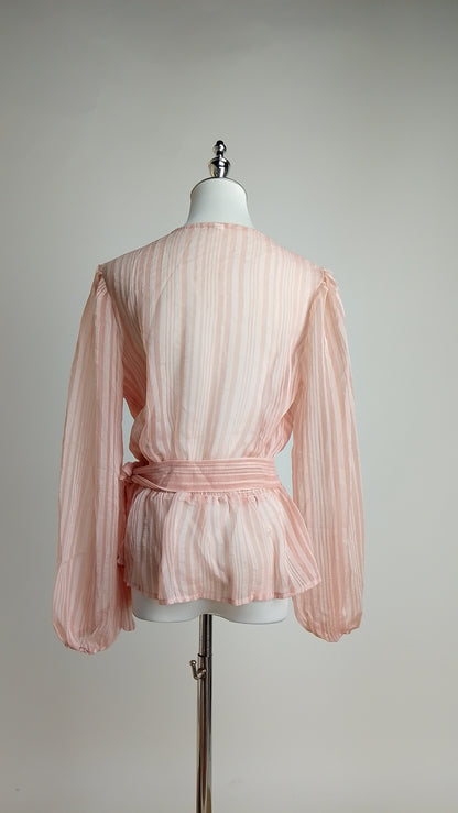 Blusa Rosa con Lazo / ANB26060