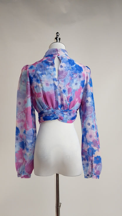 Crop Top Estampado con Amarre / ANB26085