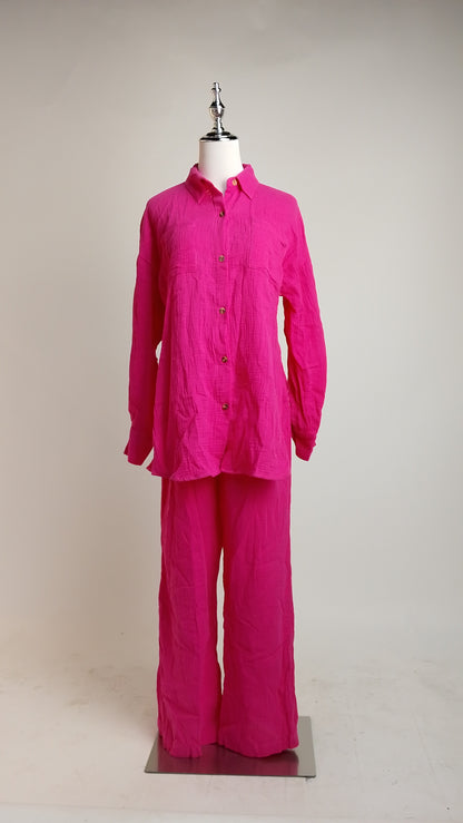 Set Rosa Blusa y Pantalón / ANSET17