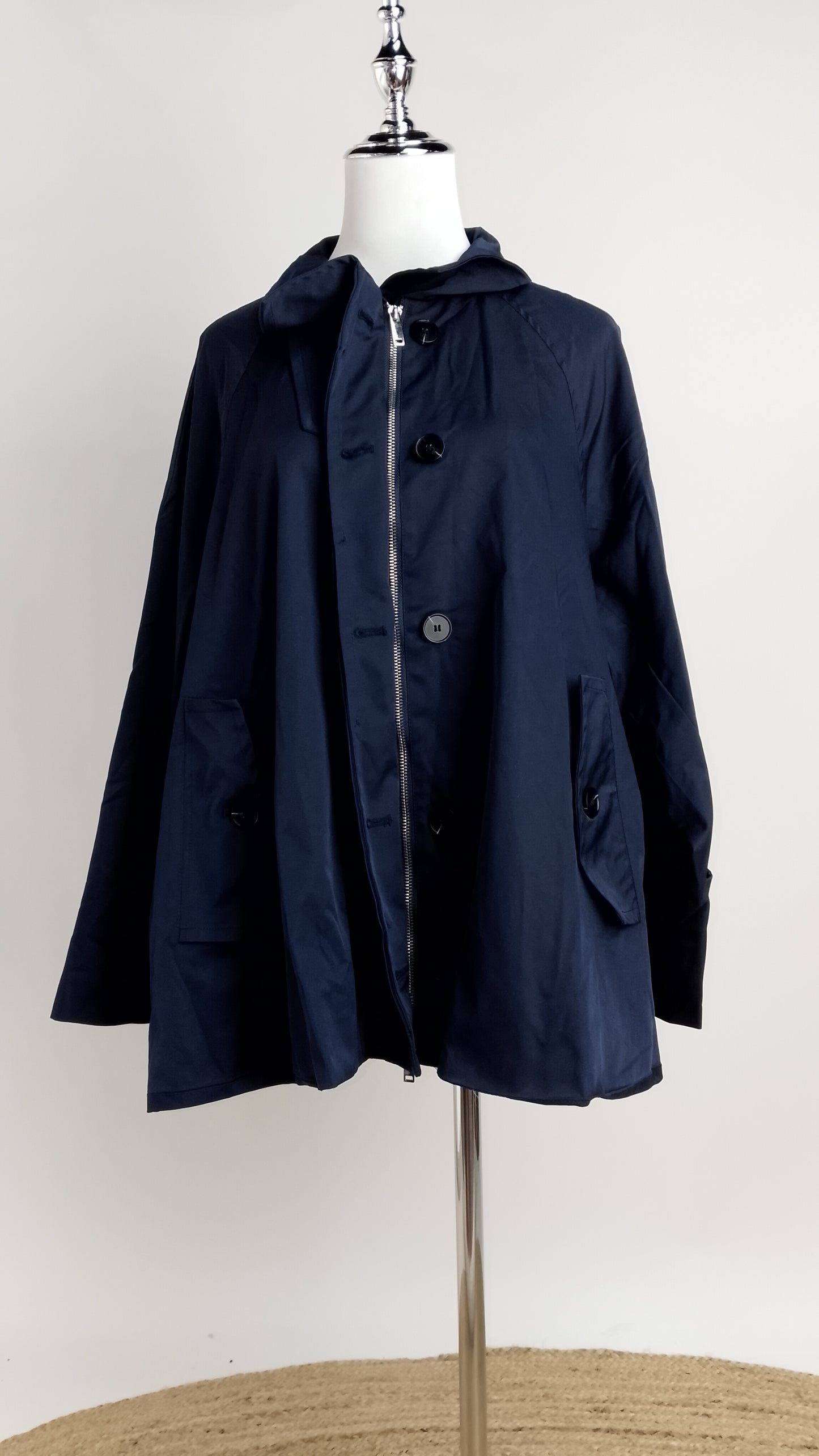 Blazer Azul Oscuro Casual Elegante / ANBL2639