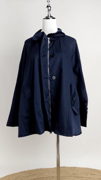 Blazer Azul Oscuro Casual Elegante / ANBL2639