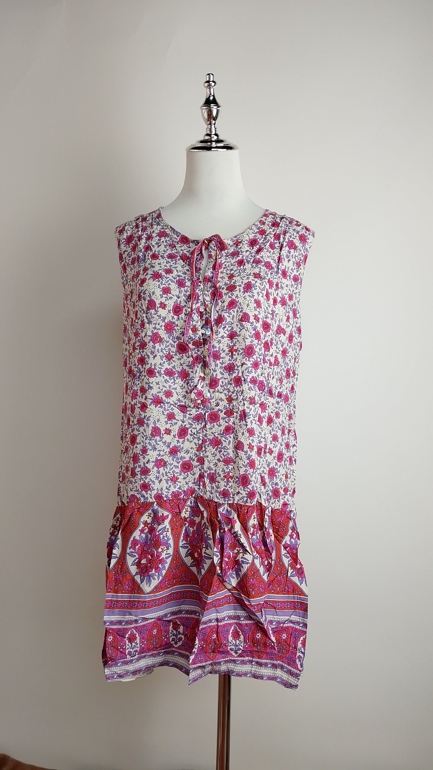 Vestido Floral Rosa / ANU05
