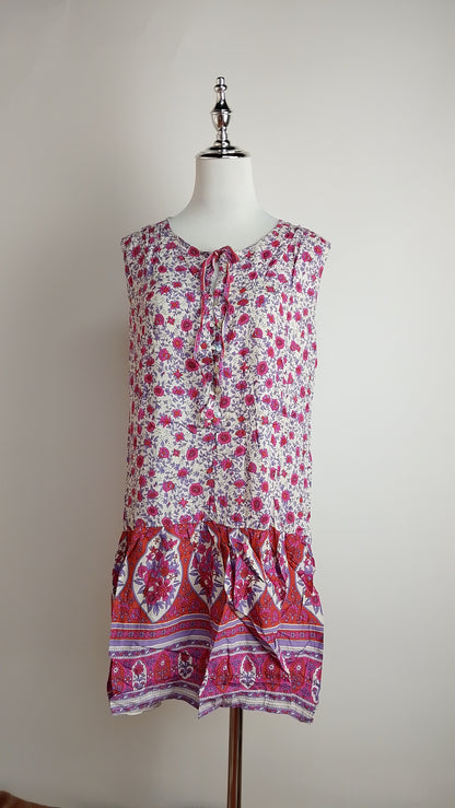 Vestido Floral Rosa / ANU05