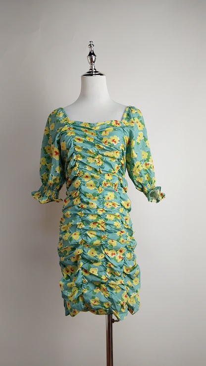 Vestido Floral Verde / ANU08