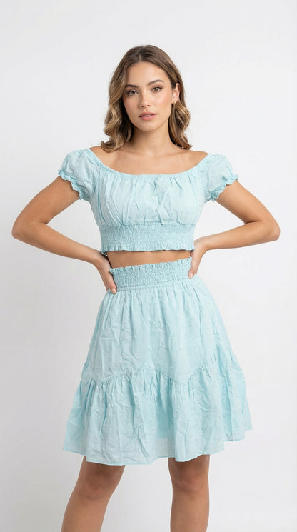 Set celeste off shoulder / UV24