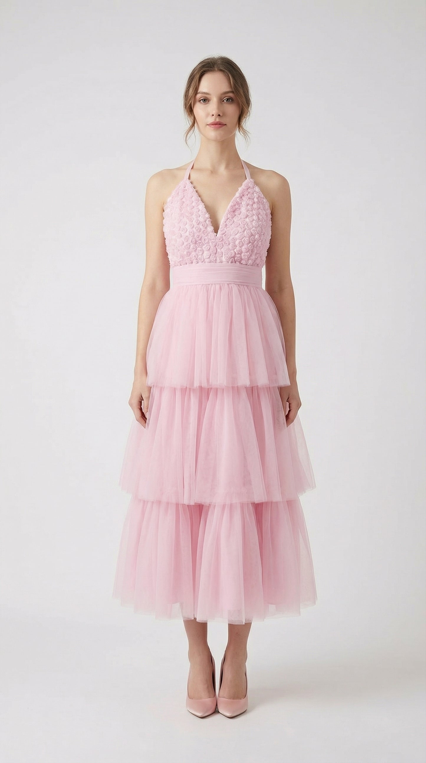 UV34 – Vestido princesa rosa