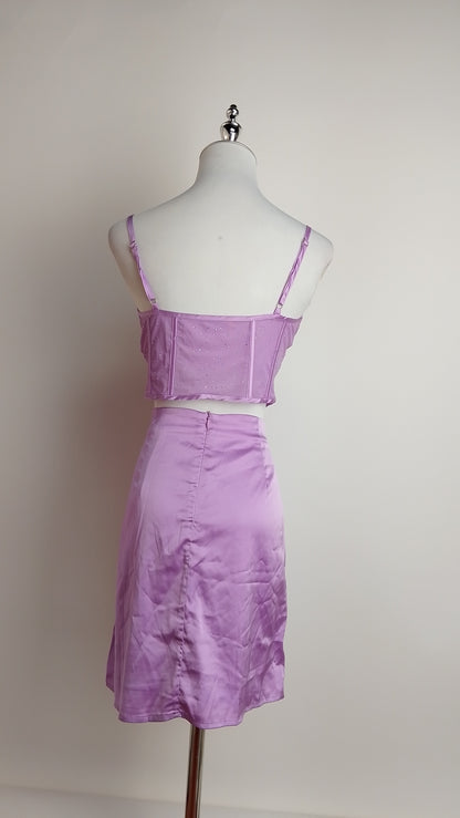 Conjunto strapless con amarre D&M / V448