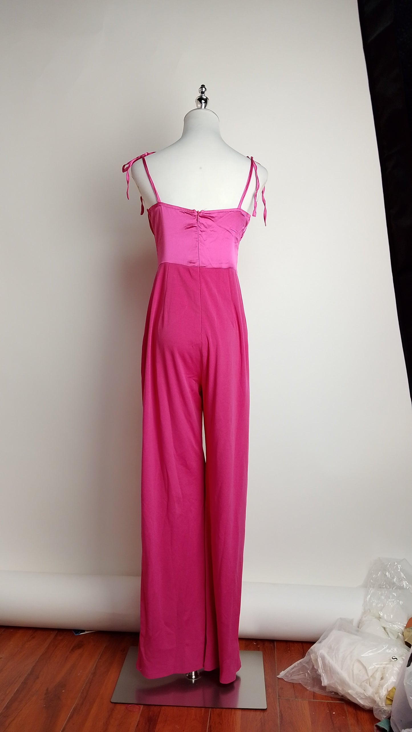 Enterizo fucsia strapless D&M / V463