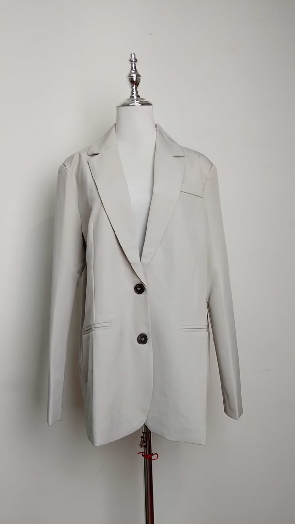 Blazer Oversized Ivory Elegance/ ANBL2663