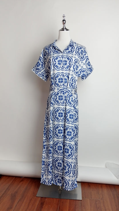 Vestido Largo Azul / SH71