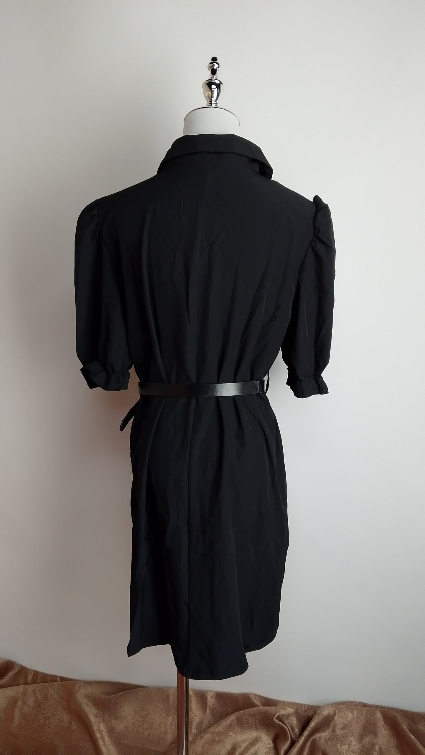 Vestido Camisero Negro / ANU10