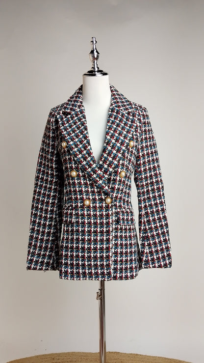 Blazer Cuadros Elegante Ejecutivo / ANBL2657