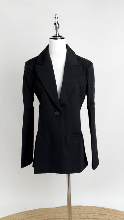 Blazer Negro Formal Clásico / ANBL2658